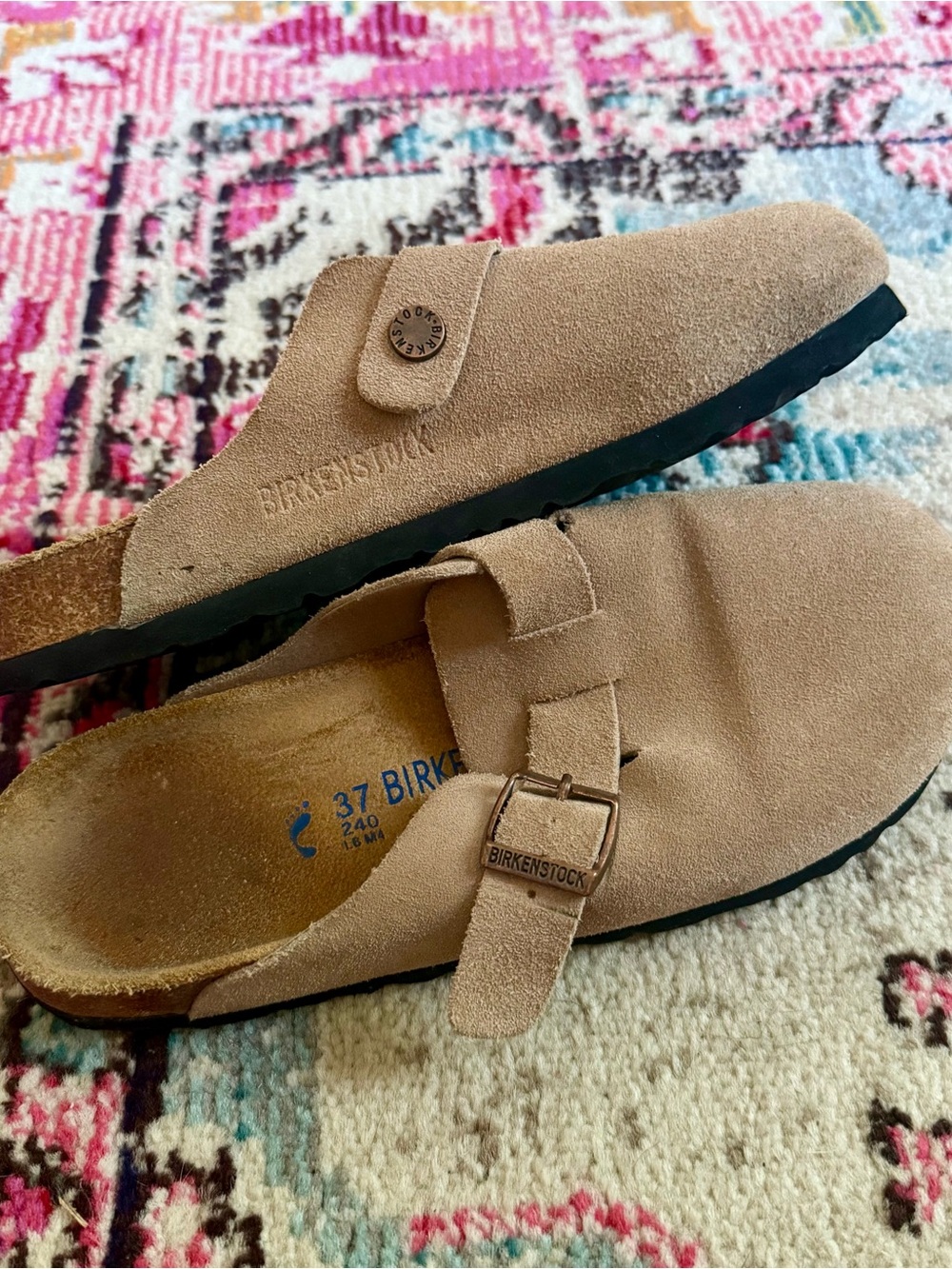 Birkenstock Suede Clogs Size 37
